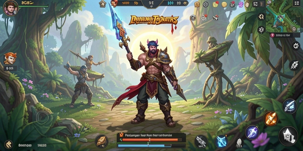 Screenshot gameplay <strong>8G8G</strong> yang menampilkan pertempuran epik di dunia MMORPG.
