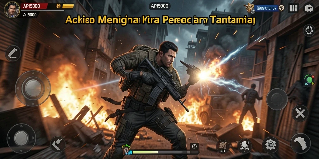 Tangkapan layar menunjukkan gameplay seru dari API5000, penuh aksi dan petualangan.
