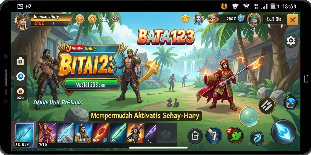 Tampilan antarmuka aplikasi BATA123 yang sederhana dan intuitif.