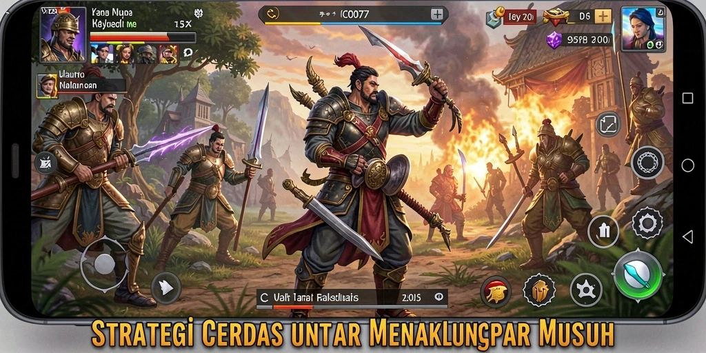 Tampilan screenshot utama C0077 menampilkan aksi strategi yang mendebarkan.