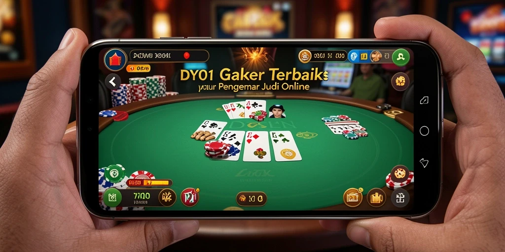 Tampilan gameplay DY01 yang menarik dan tampak profesional saat bermain Poker.