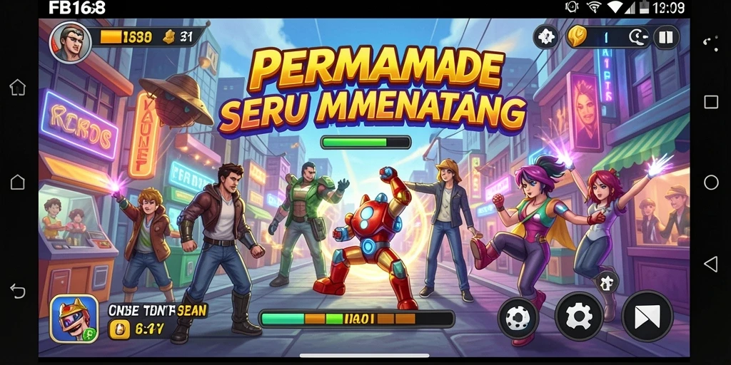 Screenshot menunjukkan aksi seru dalam permainan arcade FB168 yang memikat.