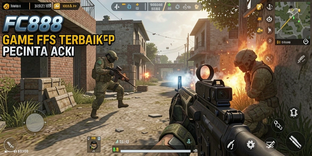 Gameplay seru dan intens dari FC888 dalam adegan aksi.