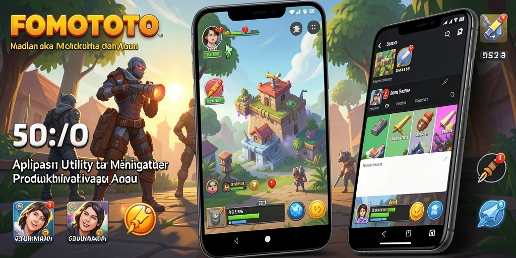 Tampilan utama antarmuka FOMOTOTO yang inovatif dan user-friendly.