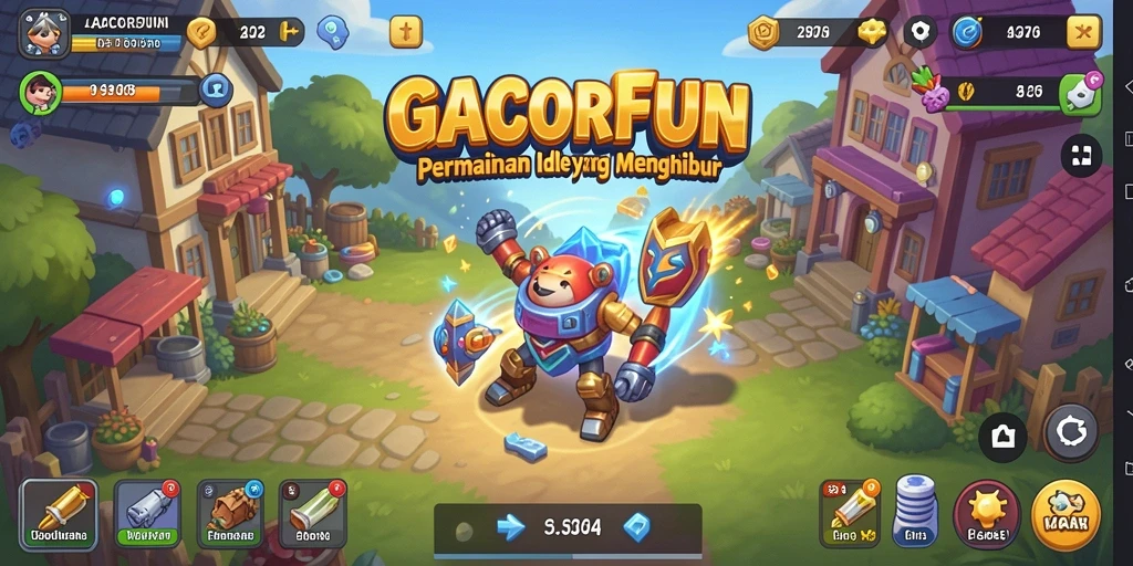 Tampilan gameplay <strong>GACORFUN</strong> yang menarik dan penuh warna.