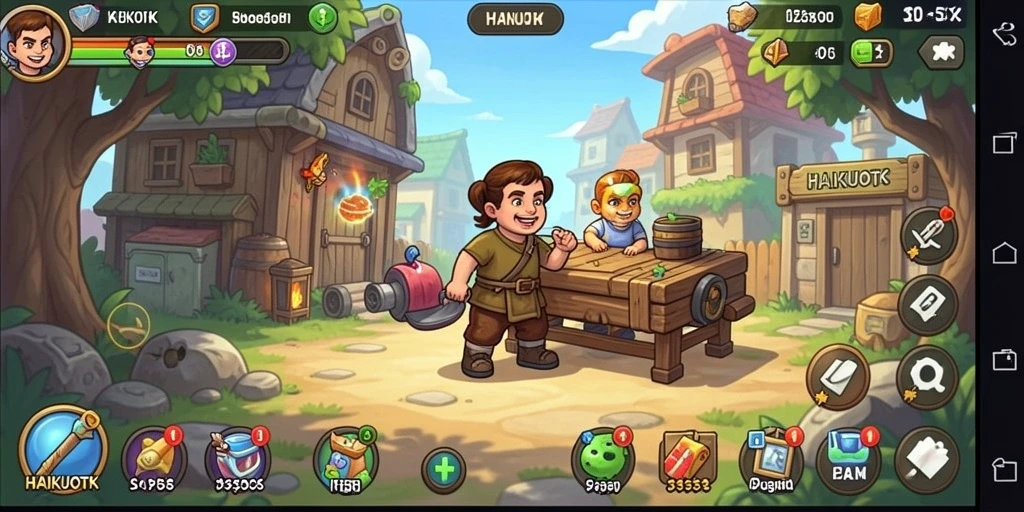 Screenshot utama HAIKUOTK menampilkan gameplay Idle yang menarik.