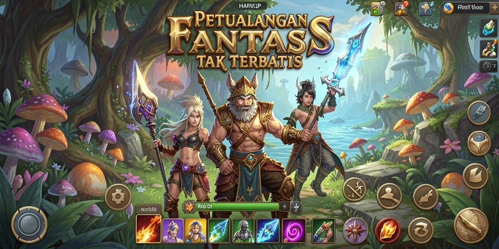 Gameplay seru dan mendebarkan dalam HARAPJP.