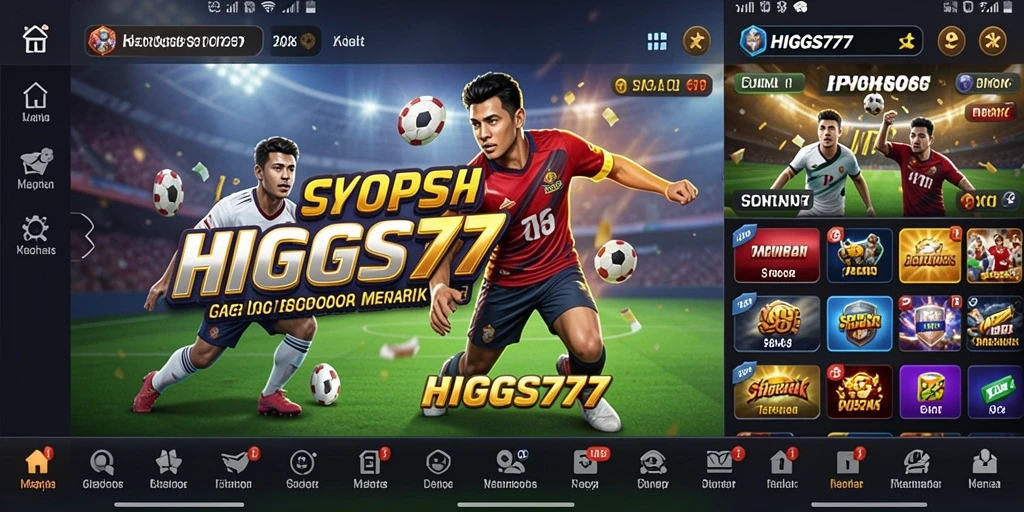 Tampilan menarik dan interaktif dari HIGGS777 saat melakukan taruhan olahraga.