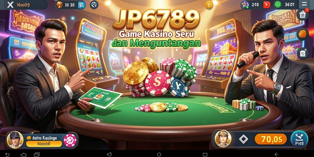 Tampilan gameplay seru di JP6789 dengan fitur Kasino menarik.