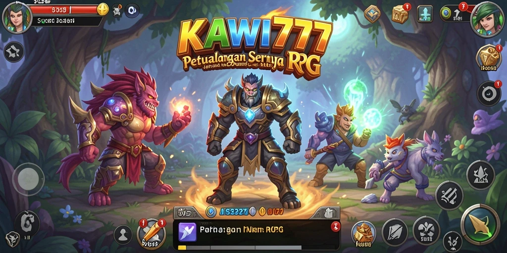 Tangkapan layar menunjukkan gameplay RPG KAWI777 yang seru dan mendebarkan.