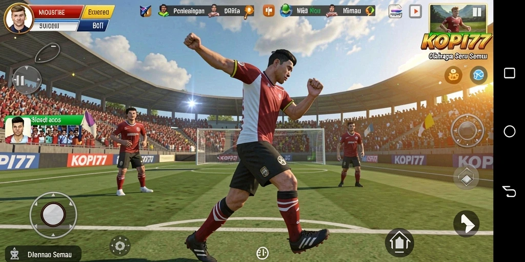Gameplay seru KOPI77 yang penuh aksi olahraga.