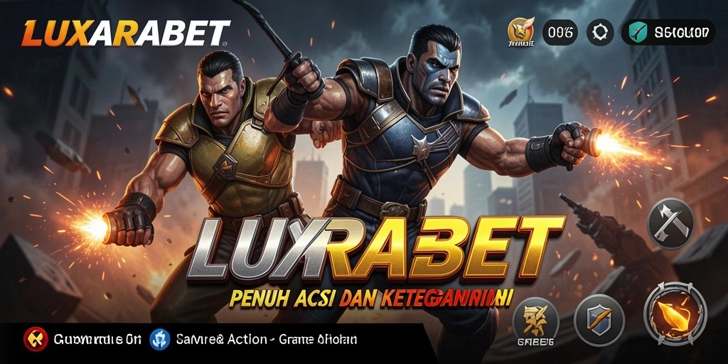 Tampilan gameplay LUXARABET yang intens dengan aksi mendebarkan.
