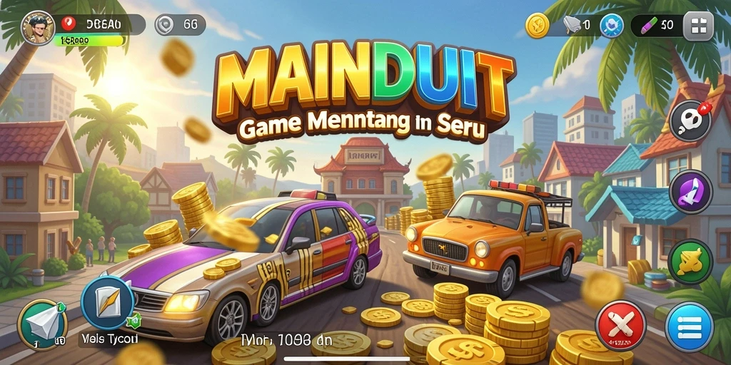 Tampilan gameplay <strong>MAINDUIT</strong> menampilkan kemewahan manajemen bisnis Tycoon.