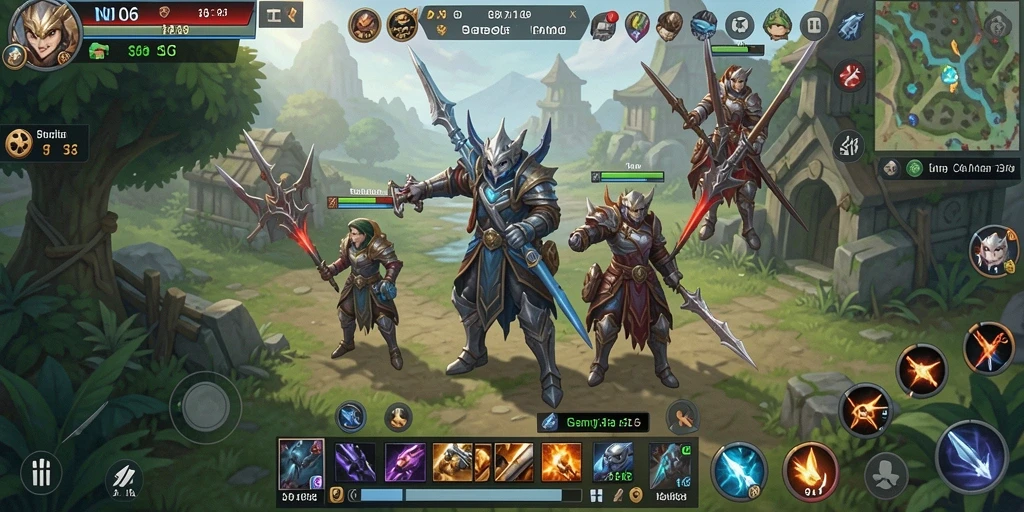 Tampilan gameplay N06 dengan strategi mendalam dan interaksi menarik.