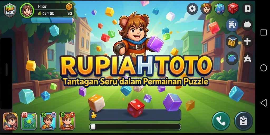 Screenshot gameplay RUPIAHTOTO menampilkan tantangan menarik dalam puzzle.