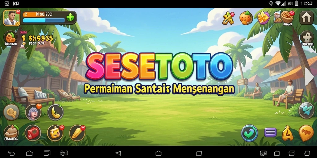 Screenshot SESETOTO yang menampilkan gameplay santai dan menghibur.