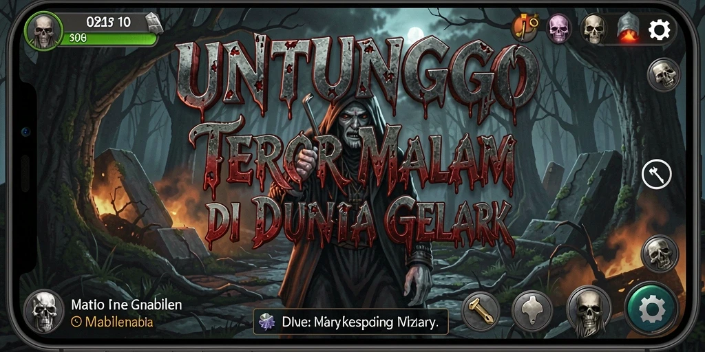 Gameplay menyeramkan di UNTUNGGO dengan suasana mencekam.