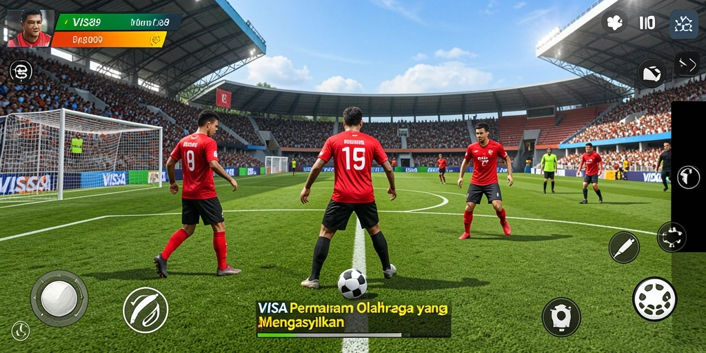 Screenshot menunjukan gameplay intens dan seru dari VISA89.